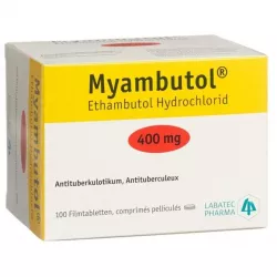 Этамбутол Миамбутол ФРАНЦИЯ Myambutol таб. 400мг №100 в Казани и области фото