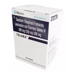 Тенофовир + Ламивудин + Эфавиренз (Telura/Tenolam E) таб. 300мг/300мг/600мг №30 в Казани и области фото